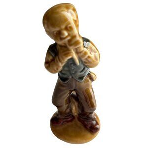 Wade Whimsies Phil The Fluter Vtg Glazed Ceramic Figurine Ireland Collectible